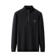 
Emporio Armani authentic Armani high-end men's long-sleeved T-shirt for autumn and winter plus velvet stand collar zipper sweatshirt base shirt trend 3291 blue 180/2XL [recommended 150-170Jin [Jin equals 0.5 kg]] All size