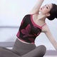 Double Show Printed Yoga Wear Vest Women's New National Style Beauty Bra Strap Pad Pilates Red Sports Bra Fitness Bra Black and Pink Butterfly Top XL (120-135)
