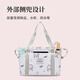 Lohas travel bag luggage bag large capacity portable baby storage bag portable pull rod printing expansion bag
