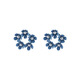 
Buckle Blue Earrings Literary Fresh Haze Blue Flowers Geometric Versatile Earrings Earrings Sweet Jewelry Women 2# 14082C