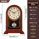 MapleLeaf home solid wood desk clock living room retro desktop personalized clock ornaments new Chinese style simple quartz clock desktop clock Liriodendron wood + time quartz movement + Arabic dial