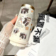 Sanqi Tiger Happy Puppy Thermal Cup Stainless Steel Student Special Coffee Cup Hand-carrying New Men's and Women's Water Cup High-Precision DX1047 Bow Ink Cat with Lanyard Ceramic Inner Bottom