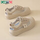 
Katile crocodile women's shoes for summer breathable big toe shoes mesh hollow sports and casual shoes for women 1584 Khaki 37