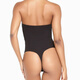 Yalu belly-tightening butt tightening belly-tightening body-shaping reinforced version of triangle jumpsuit thong tights black S
