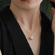 Fat Donglai same style pendant pearl women's s925 plated 18k gold single round shell bead new temperament necklace rose white silver drag 8mm