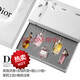 D'ao sample perfume trial, exquisite gift box, Valentine's Day gift for wife, girlfriend, best friend, lover, birthday gift, red box three-piece set + counter gift box bag