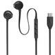 JBL TUNE 305C wired headphones Type-C interface semi-in-ear headphones computer headphones suitable for USB-C plug and play Double 11 shopping recommendations black