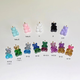 Yuki Satomaru-sama Korean 14K gold necklace cute multi-color versatile candy gummy bear pendant accessories (spring buckle)