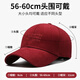Red Dragonfly Hat Men's Four Seasons New Peaked Cap Baseball Cap Men's and Women's Casual Sun Hat Embroidered Outdoor Sun Hat Wine Red One Size Hat Circumference (56-60CM)