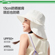 Bénondir Child's Mosquito Sun Hat Hat Self-storage Châle du pêcheur du pêcheur Sun Protection GP738 Espace profond Gray 48-50