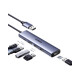 绿联（UGREEN）USB30四口高速hub扩展坞带供电口CM636 0.5米USB转USB3.0分线器15917