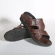 New summer sandals for men wearing beach shoes for outdoor wear, anti-slip soft sole outdoor two-purpose sandals waterproof casual shoes Brown Ou689 upgraded model 39 [small two sizes]