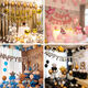 Round birthday party scene layout decoration balloon set children's aluminum film balloon letters A2-2-4 Internet celebrity model XT9902