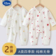 迪士尼（Disney）装新生儿衣服0-6月纯棉春秋季宝宝哈衣爬服打底婴 5347心想事成+5348恐龙汽车 66cm 66 【建议12-15斤】