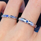 Pingyan inlaid sapphire couple ring ruby ring colorful gem pair ring row wedding ring blue sapphire men's ring note ring number
