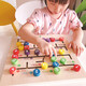 Legend Age Kindergarten Montessori Aides d'enseignement Aids en bois Alphanumeric Matching Maze Game Board's Toys's Toys 345 ans