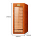 Bulldog cigar cabinet, constant temperature and humidity, moisturizing, eggplant cultivation, humidity control, ammonia removal, red wine compressor, WiFi solid wood shell, cedar wood, German fingerprint password lock, high-end god dog VC528PLUS, solid wood VC528 with fingerprint password lock, WiFi remote +1.79 meters