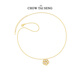Zhou Dasheng Peach Blossom Love Collier Sterling Silver 925 Niche Luxury Design Sense Two-Belt Clavicule Chincle Chinese Valentine's Gift Gift For Girlfriend