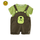G.Duckkids Little Yellow Duck Clothing Children Boys Traits de verano 2025 Ropa de verano de moda de nuevo para niños Chica de moda Moda Marrón Blg Bear Cabeza Camina corta 100 cm