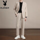 Playboy Business Traje casual con traje casual de estilo coreano para hombres Spring y Autumn Blazer Summer Summer Black Nine Point Pants traje S Tamaño 95-115Jin [Jin equivale a 0.5 kg]