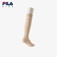 FILA children's accessories long socks 2025 summer new style comfortable breathable knee-high socks for girls, middle and large children, chestnut color - BG 5-9 years old S