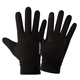 Buckskin gloves, outdoor cycling gloves, autumn and winter half-finger motorcycle motorcycle warm men's touch screen exposed finger, exposed two fingers black
