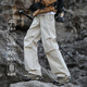 POUM American outdoor mountaineering pants men's autumn and winter paratrooper sports overalls 8398 beige XL