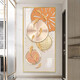 New style abstract decoration painting of Jiuyu Picture Modern minimalist style corridor aisle background wall hanging painting crystal porcelain mural TXMG11143 70*140 wall width 90-100cm elegant black aluminum composite