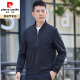 Pierre cardin autumn middle-aged and elderly men's baseball collar jacket 40 years old 50 middle-aged thin top daddy casual jacket blue N9717 170/M single size