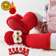 G.Duckkids Little Yellow Duck Baby Red Rowands Rocks Winter Baby Floor Shoes and Calcets Anti-Slip Engrose los tubos altos no caen del recién nacido Lion NAVILLE Tree Bottom 13 cm (recomendado 12-18 meses)