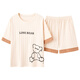 
Cat man summer women's pure cotton cute short sleeve shorts pajamas can be worn outside home clothes GXT6630 L (recommended 95-115 Jin [Jin equals 0.5 kg])