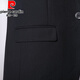皮尔卡丹（pierre cardin）西服套装男士商务修身职业正装小西装男伴郎服装新郎结婚礼服外套 黑色双扣【西服+西裤+马甲+衬衫+领带+礼盒装】 3XL 185【适合145-160斤】