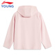 Li Ning Children's Clothing Children's Sun Protection Clothing for Girls and Big Children Highly Elastic and Smooth Sun Protection Knitted Sports Jacket 165YFDV127-5