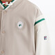 Fila Feihu Technology Fila Children's Jacket 2025 Spring New Men's and Big Children's Jacket Sportswear Shoal Middle Khaki-DK 150