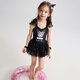 Adore Children's Spring New Product Girls' Cute and Cool Black Swan Coolomi One-piece Swimsuit Set Professional Sunscreen and Chlorine Resistant Swimwear Black Swan Coolomi 120 (34-48Jin Jin equals 0.5kg)