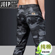 JEEP SPIRIT春秋迷彩工装裤多袋男士长裤宽松大码春秋厚款户外百搭休闲裤 【J9926军绿色】 厚款 M 【腰围2尺2-2尺3】
