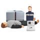 
CPR full half body heart compression first aid training fake human artificial respiration teaching model CPR15690 remote control + 8-inch screen + fully automatic