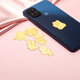 Only double mobile phone stickers with 999 gold to attract wealth. Princess Pixiu, please make a fortune and send gifts for the New Year 2025. Mobile phone stickers - God of Wealth, about 0.1g