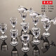 12-piece household thick-bottomed glass small white wine glass set, shot glass, wine divider, wine cup, octagonal wine glass, 12-piece set
