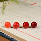 Xiyinfu Coral Loose Beads, Single Beads, Round Beads, Dark, Orange Large Particle Multi-treasure Bracelet, 108 Buddha Beads Bracelet Accessories, Momo Orange Red, 8MM Single Beads