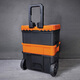 Tactix portable trolley tool box set household multi-functional storage electrician maintenance stacking storage box 320440
