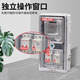 Delixi electric meter box three-phase 380V surface-mounted household electric meter box outdoor waterproof transparent plastic complete distribution box three-phase meter box + (60A) electric meter + circuit breaker + leakage protection (non-Delixi)