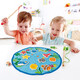 Pesca hape le bebé gatito pescando juguete para bebés machos magnéticos y niñas de 1-2-3 años regal de pesca colorida le (caja de hierro) coordinación mano-ojo especial