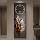 Xiaoxiao Painting Zhong Family Daye Dayuan Entrance Decoration Drawing Clock Wall Clock Living and Dial Light Dial Corridor Wall Light Hanging DQ6198 [Dial No Light Style] 35 inches [30*90cm]