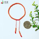 Yanhao Natural Coral Bracelet Pink Bucket Beads Coral Single Circle Telescopic Bracelet Exquisite Gift for Girlfriend in the Year of the Zodiac Natural Coral Pink Bracelet