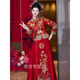 Wei Jie Chinese wedding bridal clothing Xiuhe clothing 2025 new wedding clothing summer toasting clothing dragon and phoenix gown small Feng Laiyi simplified version XL