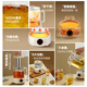 LOCK&LOCK all-glass health kettle electric kettle split boiling teapot small flower teapot constant temperature heating insulation mini teapot 1L stewing style - including tea leakage 1L