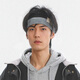 Jun Kuss japanische gestrickte farbblockierende Haarband-Männer Sport großer Kopfumfang Weitkante große Mark zweifarbig Stirnband Waschstirnband Stirnband Black Grey