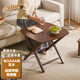 Jiayi solid wood folding table home dining table simple desk small dining table small apartment square table rental room outdoor portable table