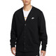 Nike (NIKE) jacket for men 2025 autumn new fashion V-neck knitted sweater casual windproof jacket sportswear FN3899-010 S
